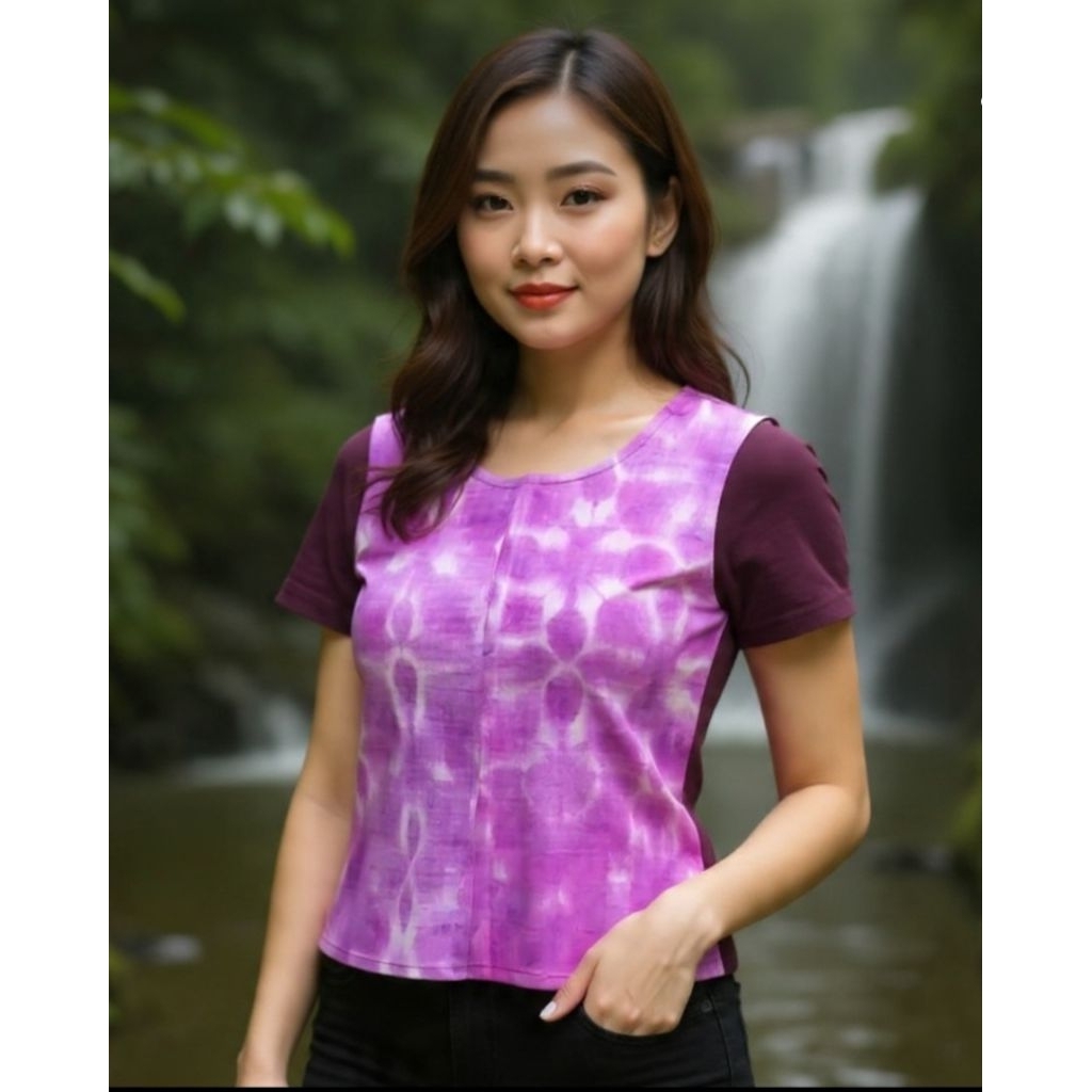 เสื้อใยกัญชงแต่งผ้าใยกัญชงแท้ 100% ทอมือมัดย้อม อัดกาว ตัดเย็บปรานีต By ...