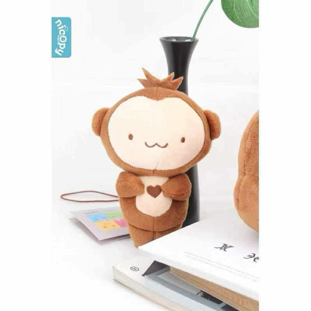 Nicopy ตุ๊กตาพวงกุญแจมีกลิ่นหอม Popomonkey #ลิขสิทธิ์แท้ | Shopee Thailand