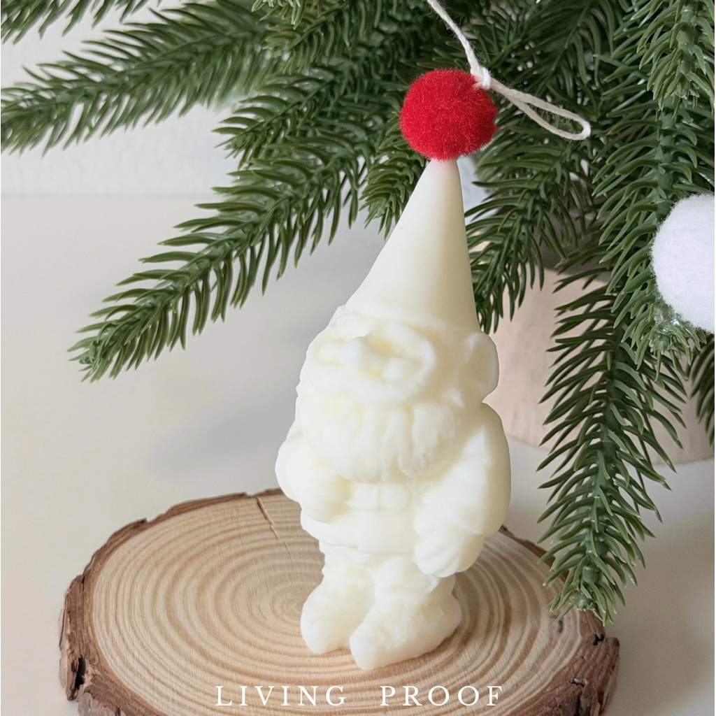 Living Proof เทียนหอมคริสมาสต์ ของขวัญ ของแต่งห้องลายโนมยืน 45g Christmas Candle