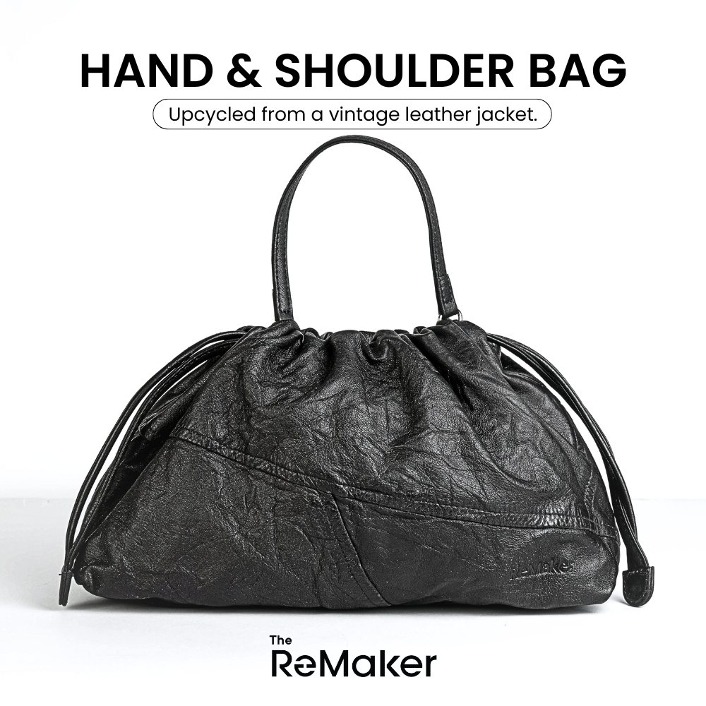 The ReMaker - กระเป๋าทรงเกี๊ยวหนังแท้ รุ่น TOSHIKI | Upcycled หนังแกะ ...