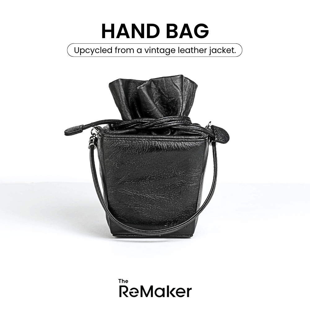 The ReMaker - กระเป๋าทรงกระถางหนังแท้ รุ่น THE TULIP BARN | Upcycled ...