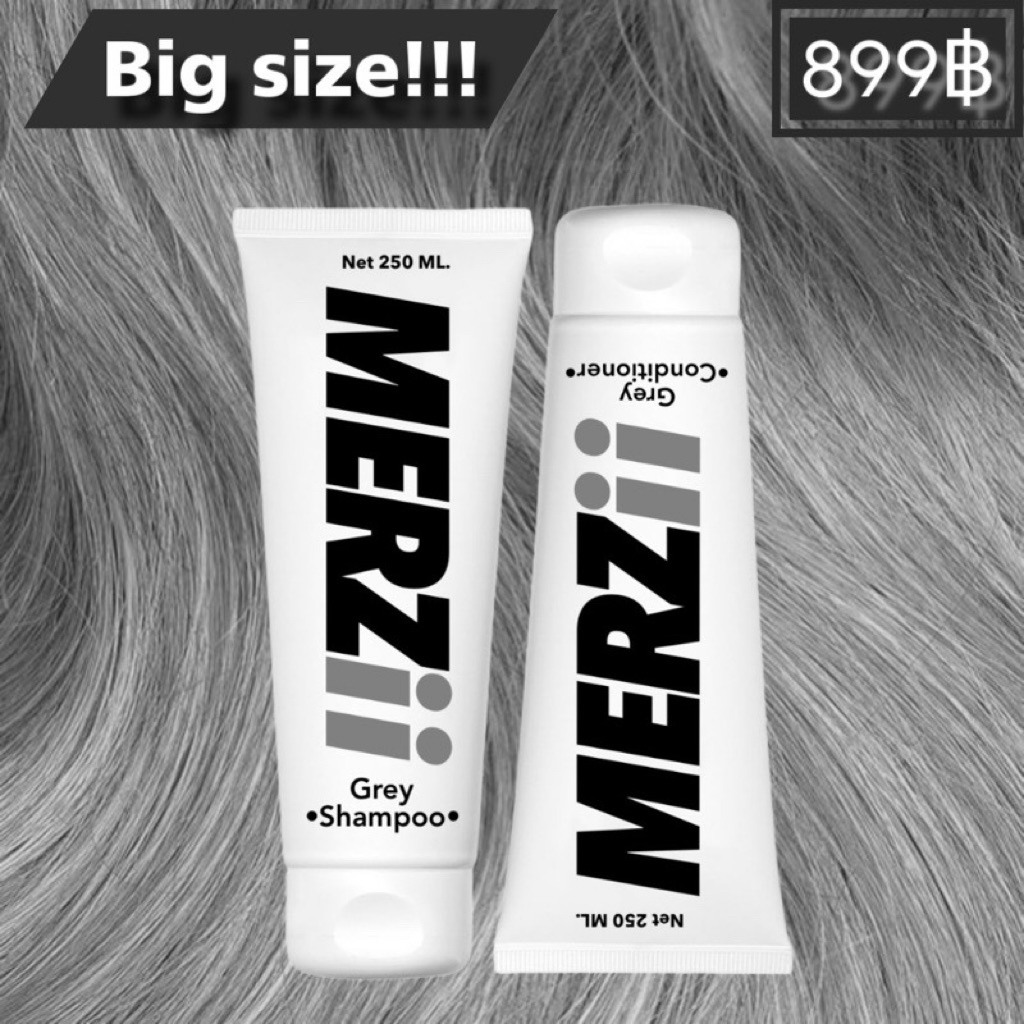 🖤แชมพูเทา MERZii สูตรใหม่ ผสมเคราติน ช่วยลดไรเหลือง และ ช่วยบำรุงผมเสีย ...