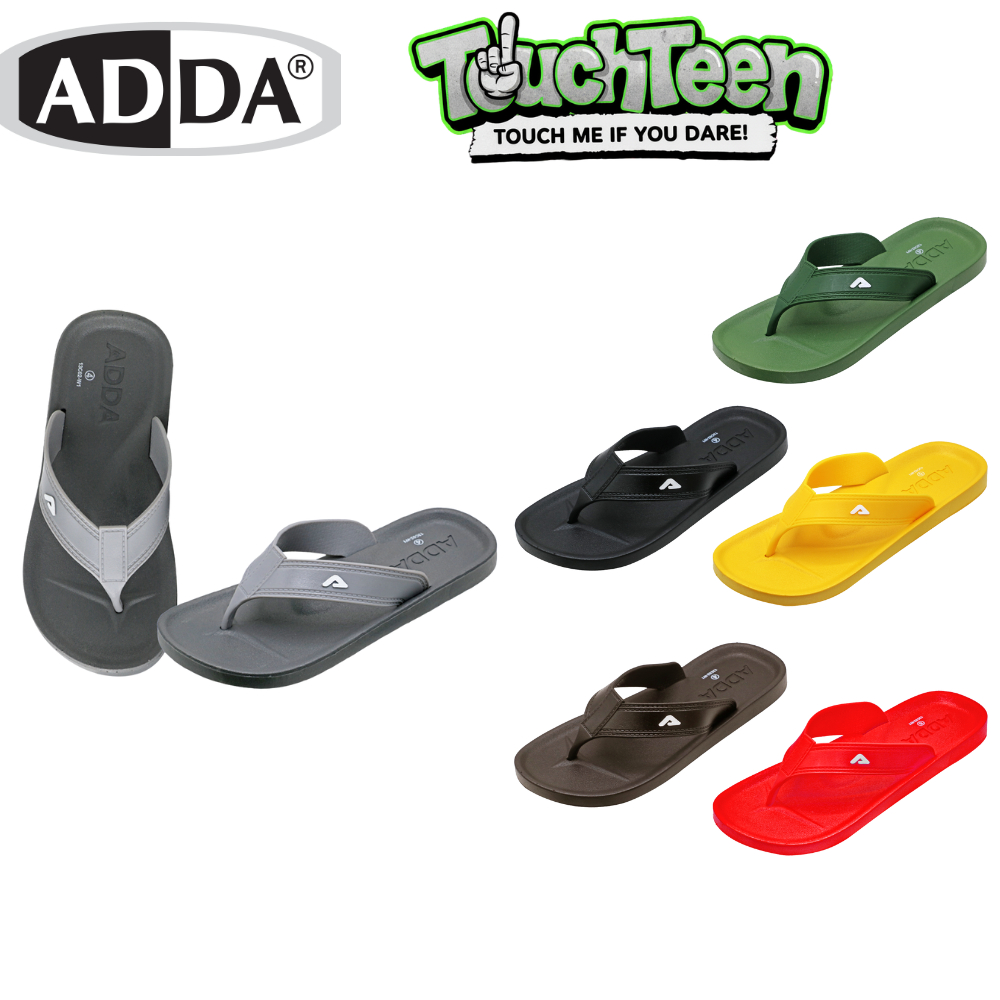 ADDA 13C02-M1 รองเท้าแตะ หูคีบ ชาย (PVC) ทนทานพิเศษ ลุยน้ำ แห้งไว กัน ...