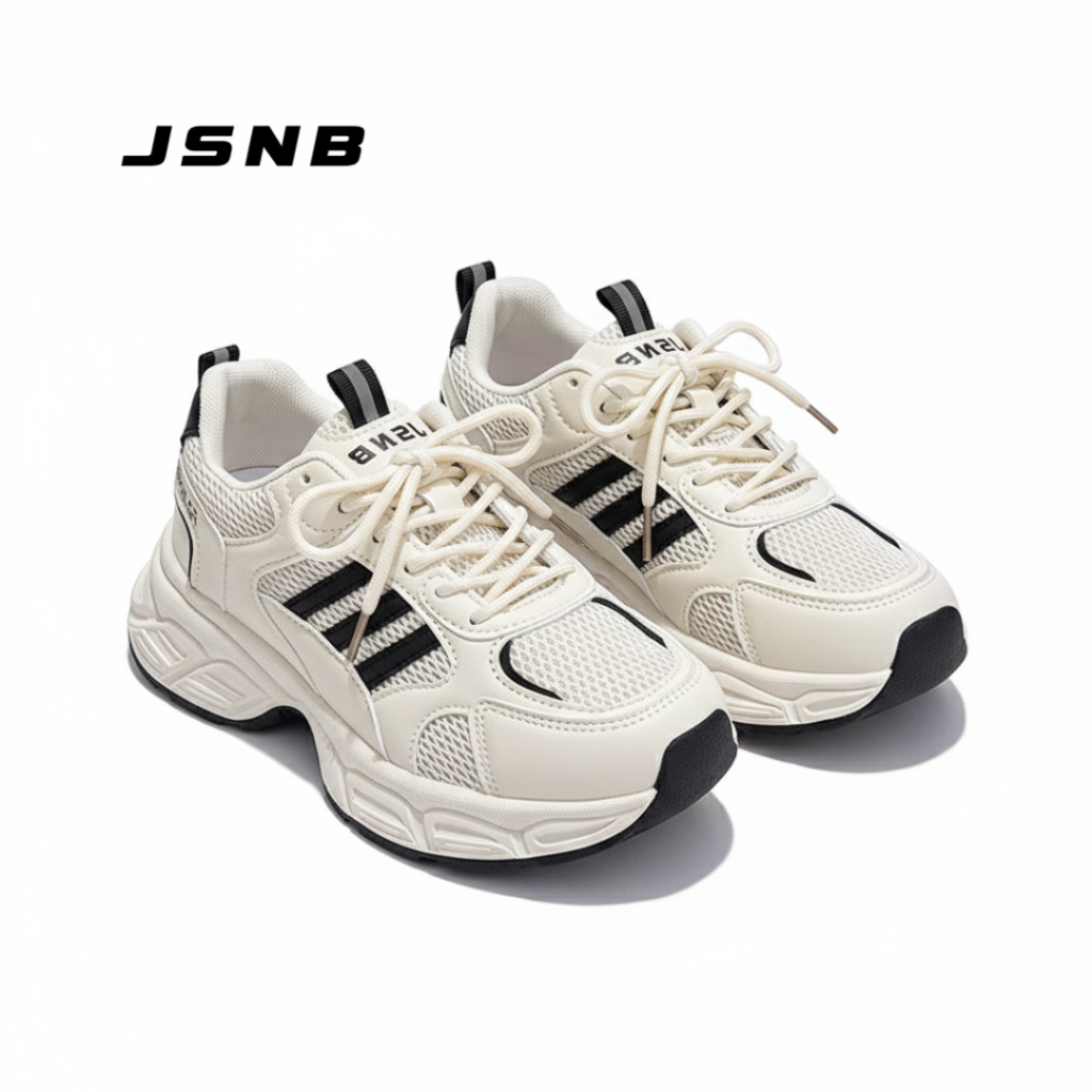 JSNB ส่งฟรี รองเท้าผ้าใบ ทรงสปอร์ต พร้อมส่ง รองเท้ากีฬาลำลอง ใส่วิ่งได้ ...