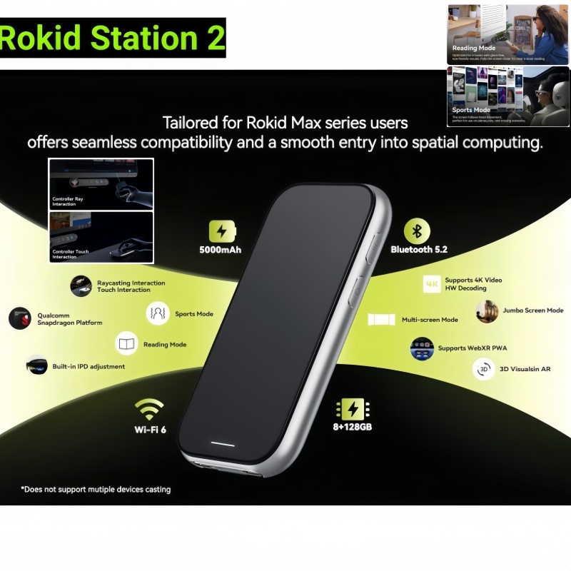 【New Arrival】Rokid Max 2 Station 2 Smart Glasses – AR Glasses, AI ...