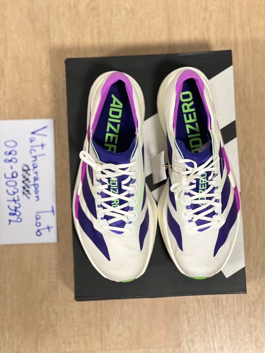 [PREORDER] รองเท้าวิ่ง Adidas Adizero Adios Pro4 สี White Purple Lime ...