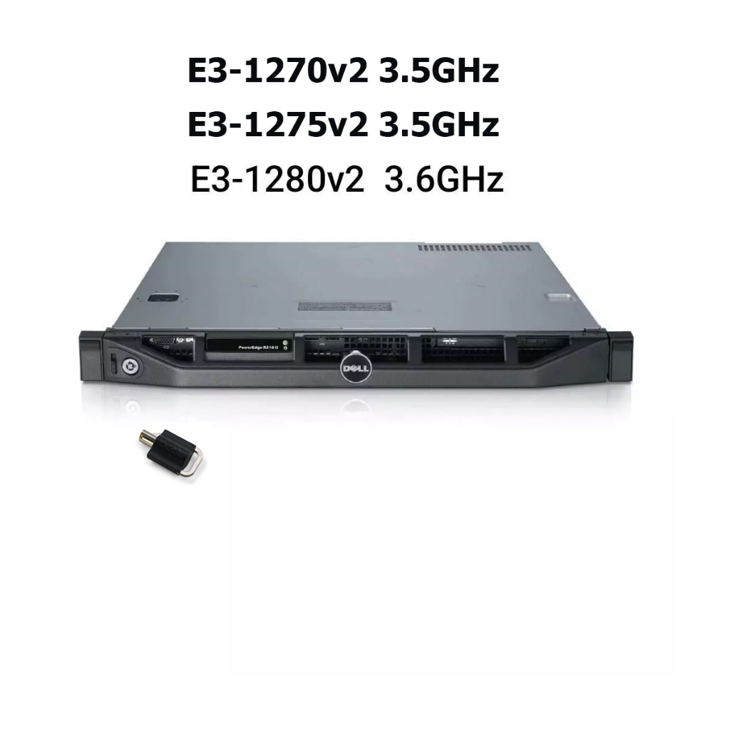Server Dell R210II 1U CPU E3-1275v2 E3-1270v2 3.5GHz RAM 16GB ECC UDIMM ...
