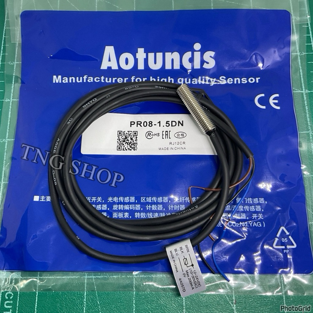 PR08-1.5DN M8 sensor เซ็นเซอร์ proximity switch เซนเซอร์ จับโลหะ NPN-NO ...