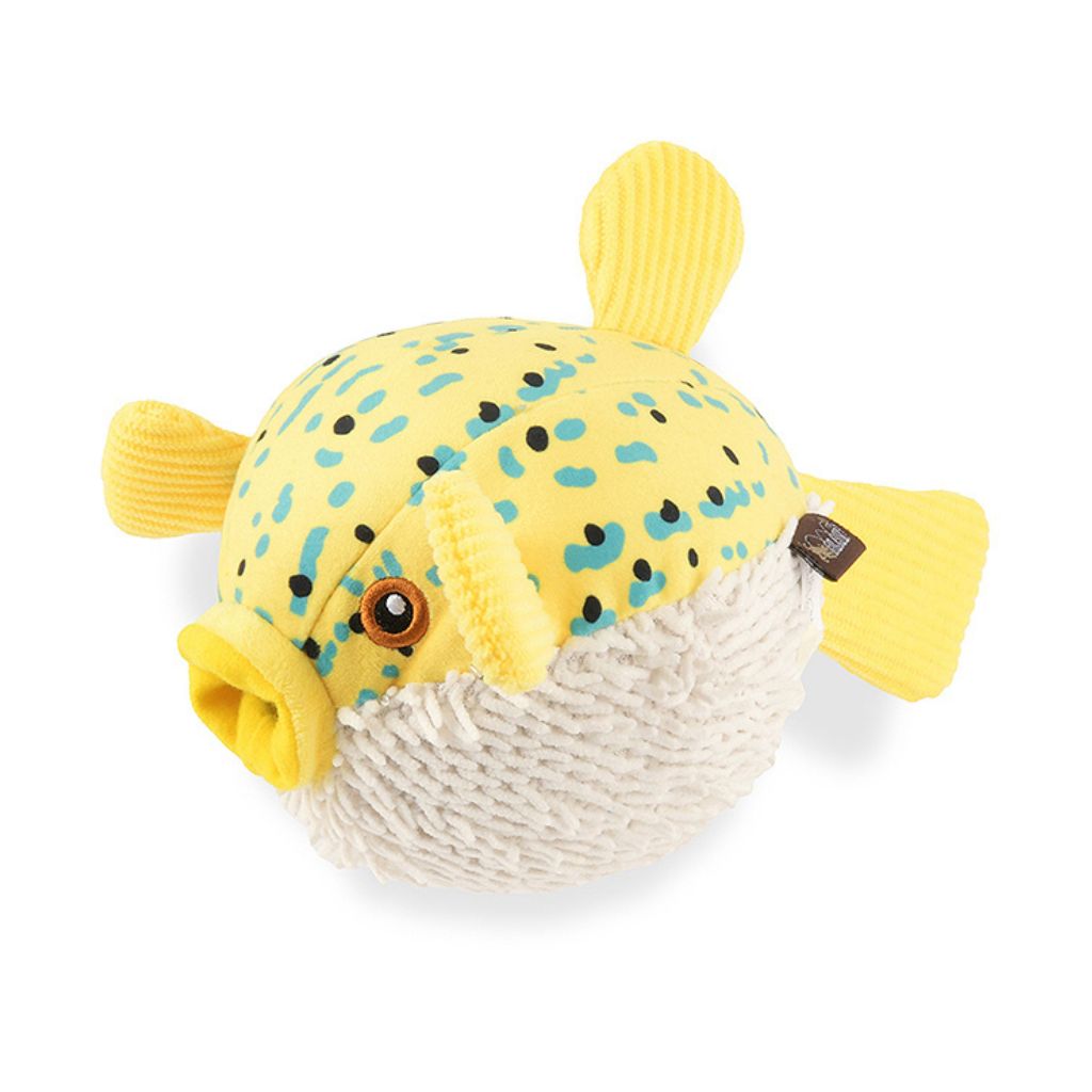 PLAY Puffer Fish Plush Dog Toy Ocean Buddies Collection เพลย์ ของเล่น ...