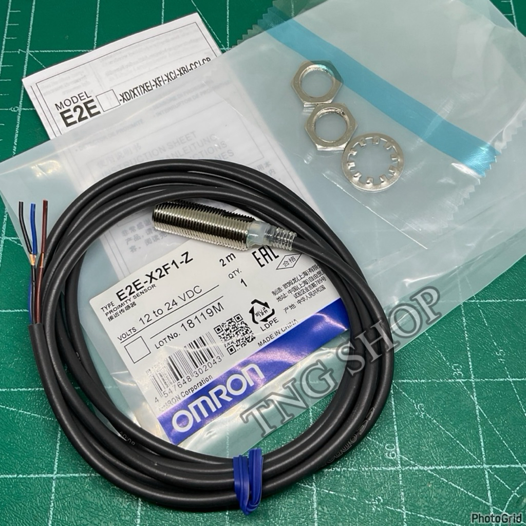 E2E-X2F1-Z sensor M12 เซ็นเซอร์ จับโลหะ 3สาย เซนเซอร์ ชนิด PNP-NO ...
