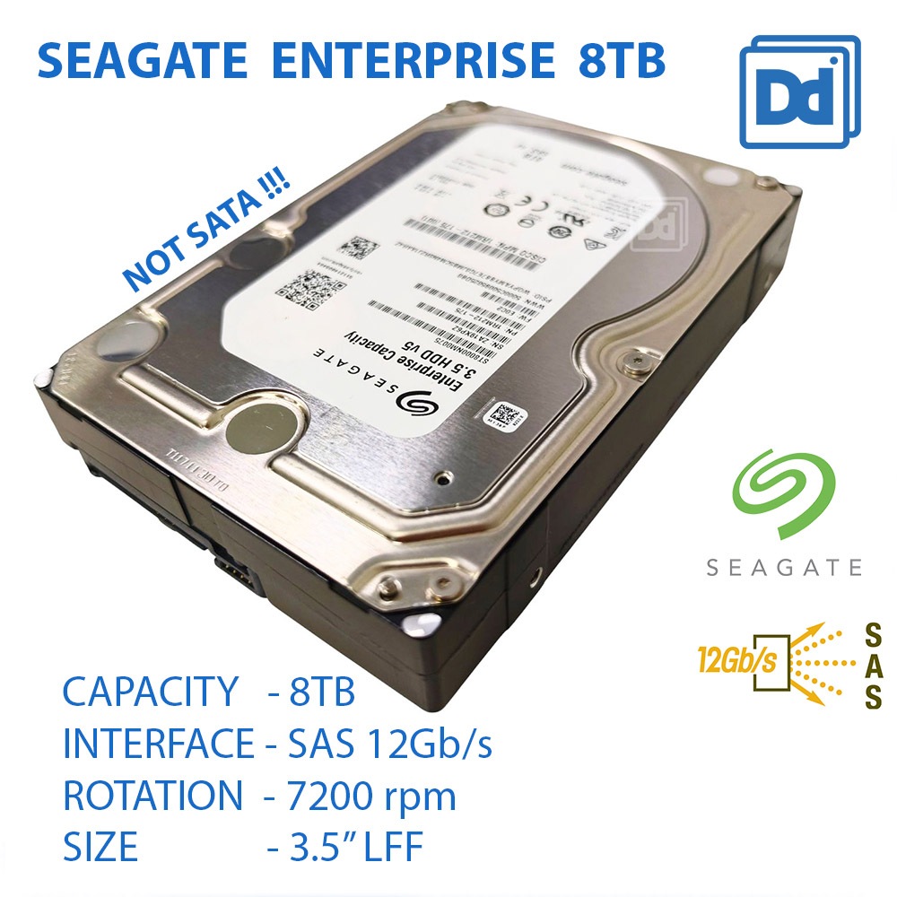 ฮาร์ดดิสก์ อ่านก่อนสั่ง SAS 12Gbps Seagate EXOS 7E8 4TB 6TB 8TB