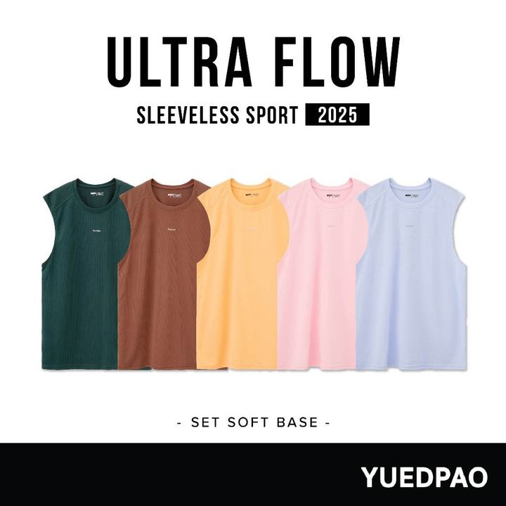 Yuedpao Sportswear - Ultra Flow Sleeveless Sports 2025+2026 (Set Soft Base) เสื้อออกกำลังกายแขนกุด เสื้อกีฬา (10 สี) — เสื้อผ้ากีฬาและเครื่องแต่งกาย แบรนด์ Yuedpao ของแท้ 100% เช็คราคาจาก Shopee Lazada thumbnail 5