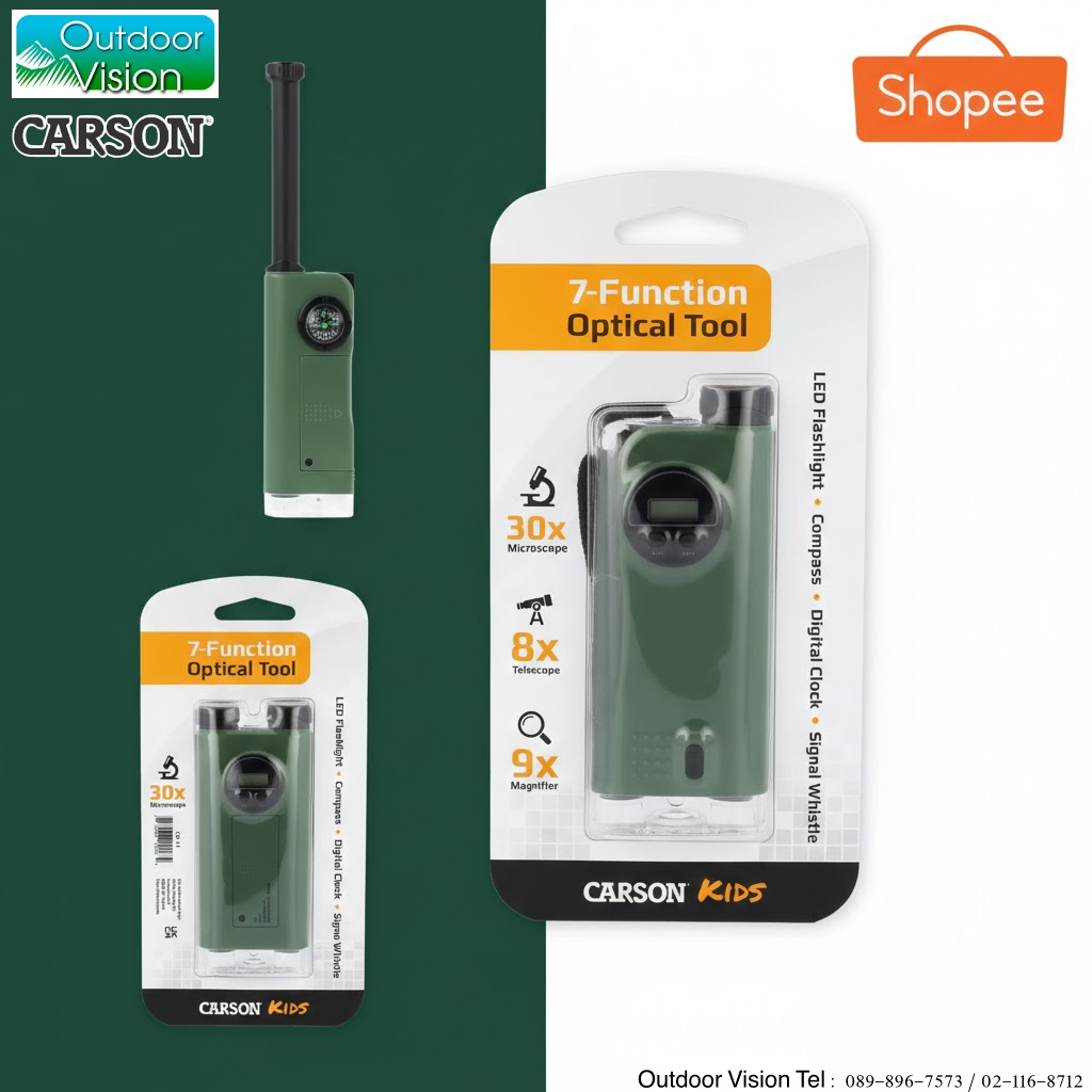 Carson กล้องสำรวจ X-Scope 7in1 Pocket Microscope | Shopee Thailand