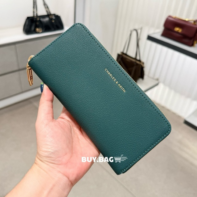 CHARLES & KEITH ( ใช้โค้ดลด30% ) Zip-Around Long Wallet CK6-10770552-1 ...