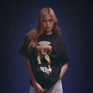 HOMEBOY เสื้อOVERSIZE  HB.DOVER.DEMON   คอตตอน100% ใส่ได้ทุกวัน