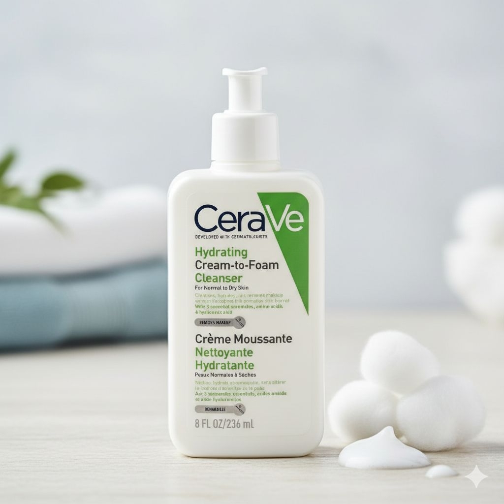 ฉลากไทย เซราวีครีม ทูโฟม คลีนเซอร์ 236 ml CERAVE HYDRATING CREAM TO FOAM CLEANSER 236 ml