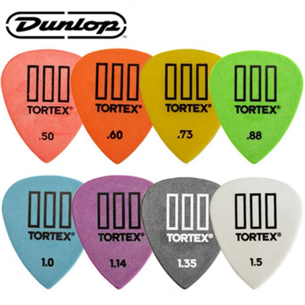 ปิ๊กกีตาร์ Dunlop TORTEX® TIII Pickของแท้100%ผลิตUSA ทำจากวัสดุพิเศษ ...