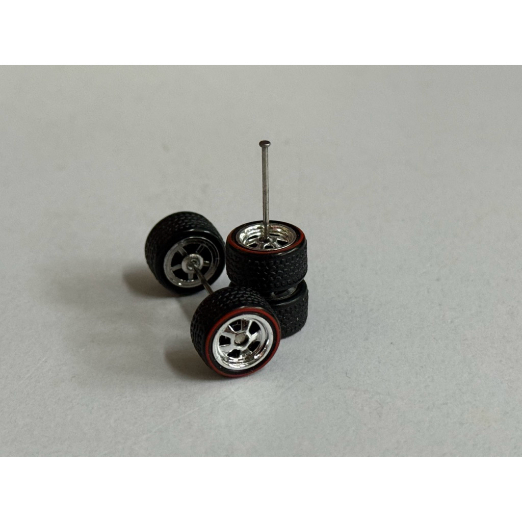 1/64 Scale 5 SPOKE FUCHS Porsche Real Riders Wheels Rims Tires for Hot ...