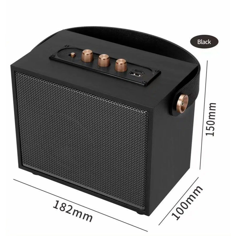 ลำโพงบลูทูธ XM-302 ลำโพงไม้ พกพาได้ 2 สี เสียงดัง เบสแน่น ใช้งานในบ้าน ...