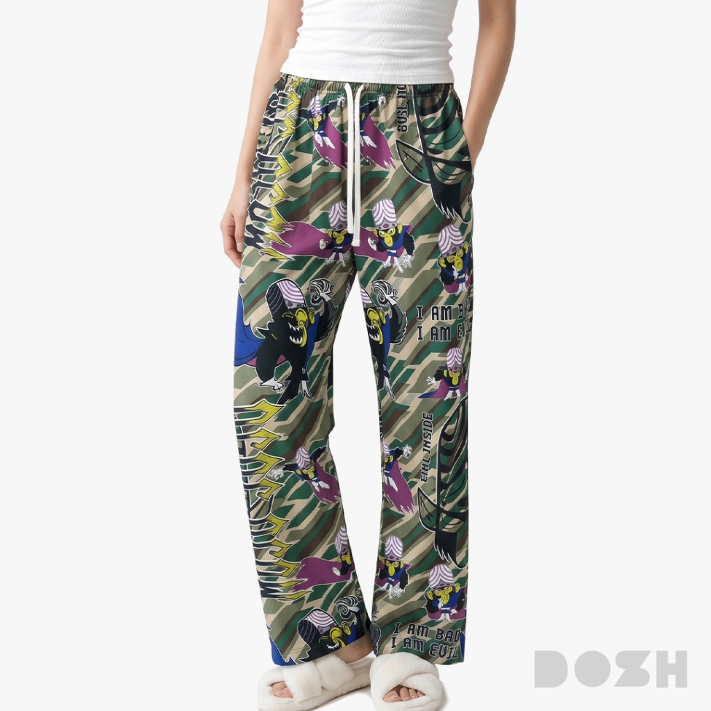 DOSH WOMEN'S LAY PANTS POWERPUFF GIRLS กางเกงเลผ้าไหมอิตาลีผู้ใหญ่ ...
