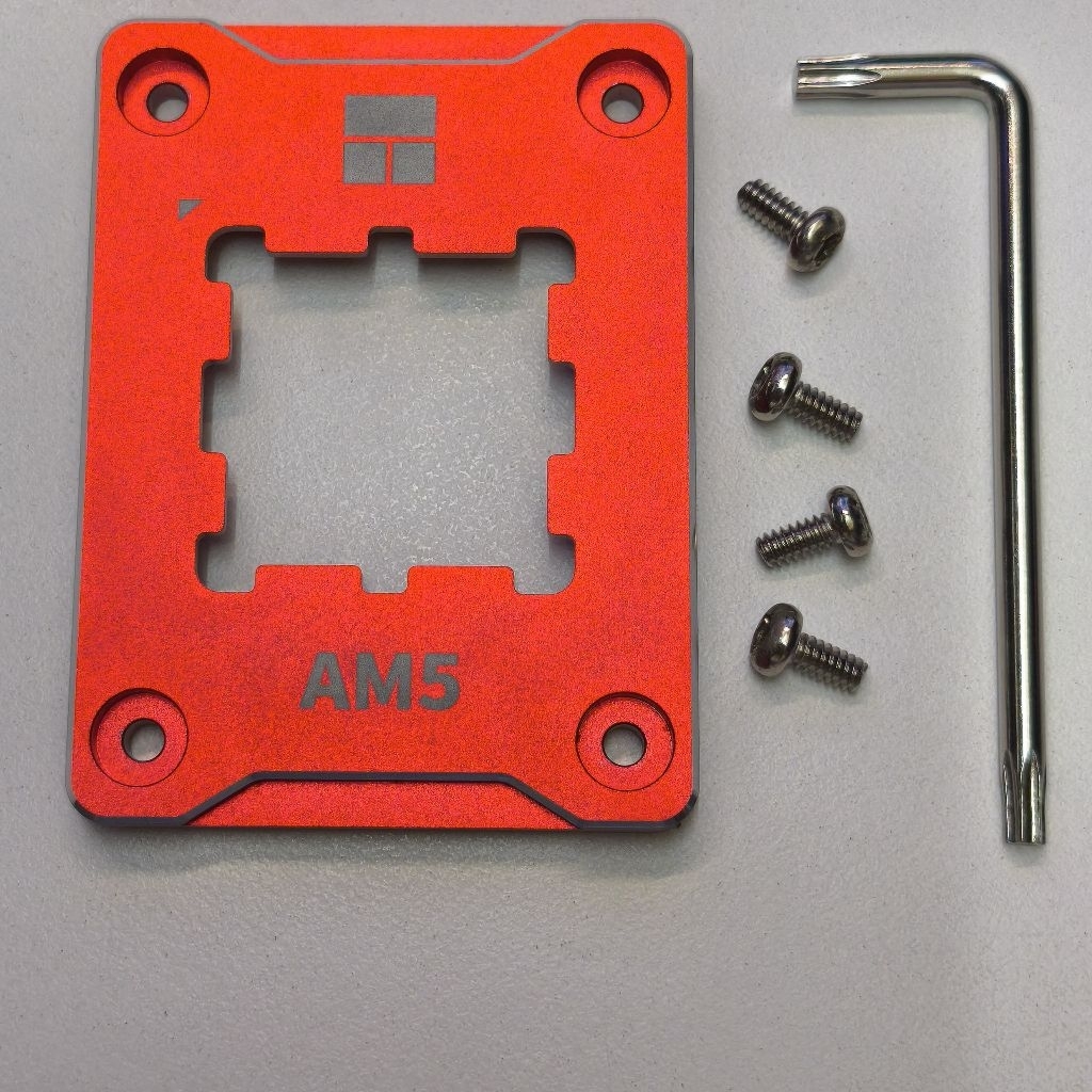 (มือ 2) Thermalright AMD AM5 Secure Frame สีแดง สำหรับซีพียู AMD ใน ...