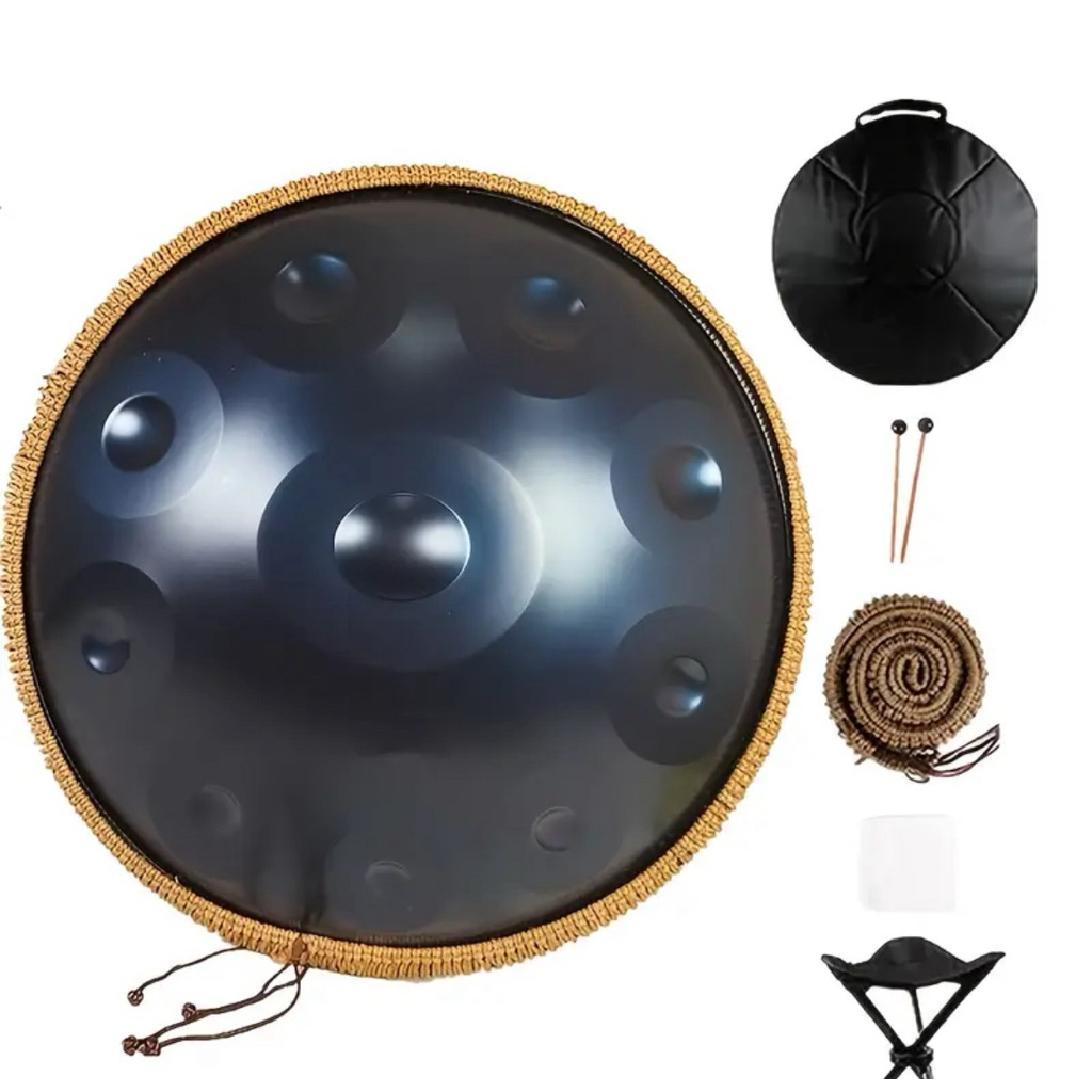 แฮนด์แพนสีน้ำเงิน 10 โน๊ต key Dm ความถี่ 440 hz ขนาด 22 นิ้ว เครื่อง ...