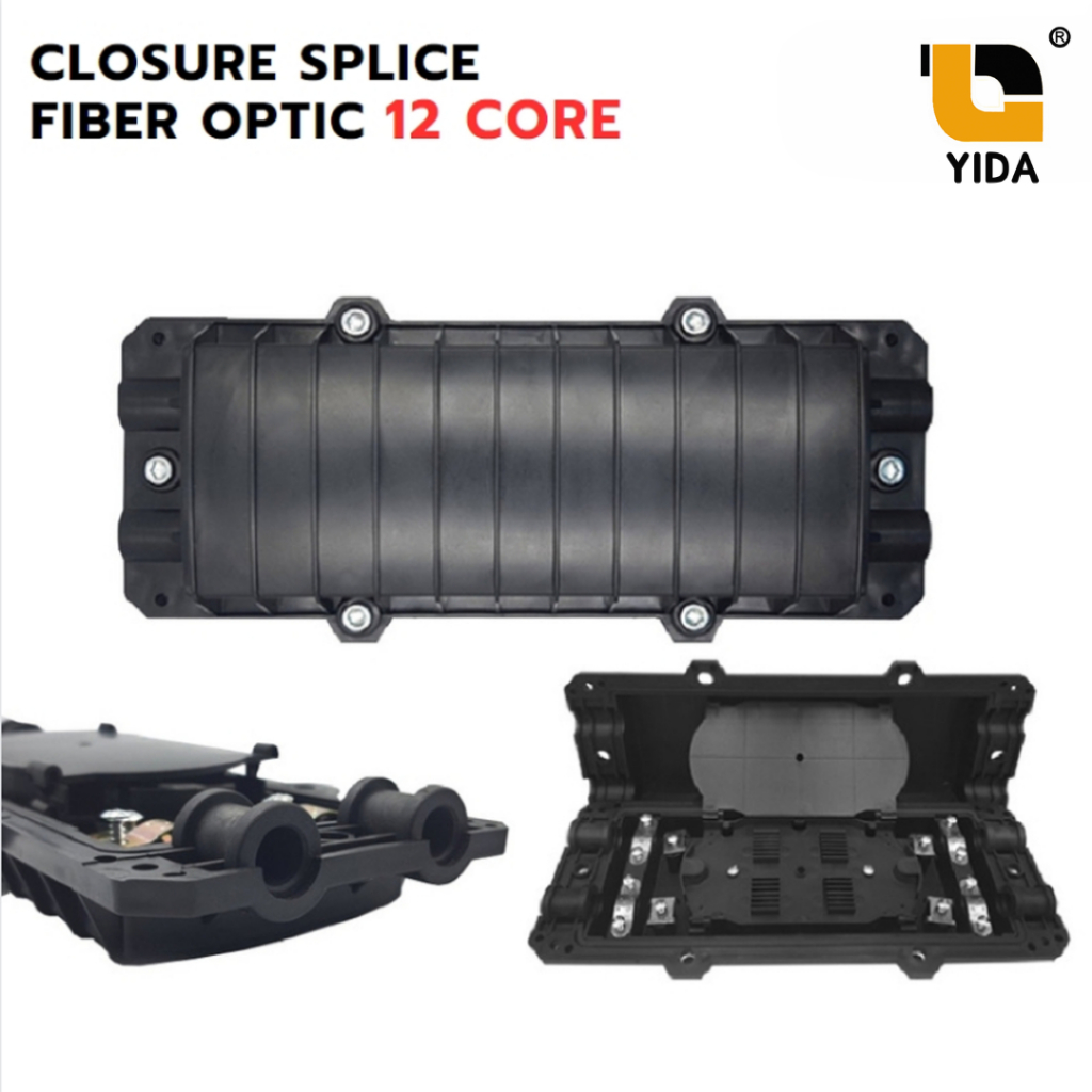 Fiber Optic Closure Splice 12 Core โค้ดเชอร์ กล่องกันน้ำสไปรท์ สายใย ...