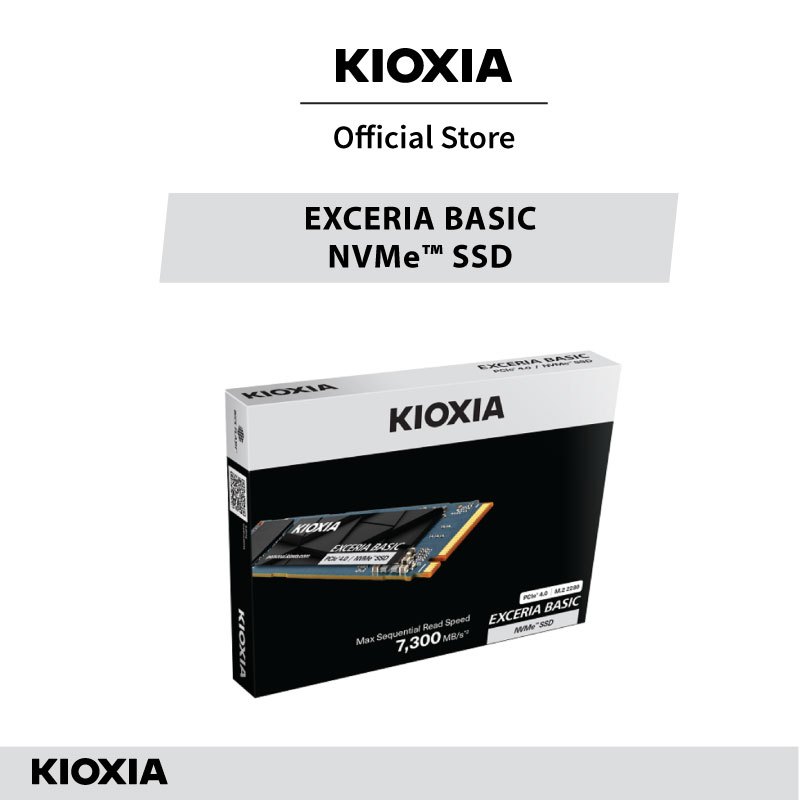 KIOXIA EXCERIA BASIC NVMe™ Internal SSD 1TB R7000 W6000 PCIe Gen