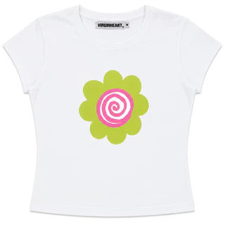 VGH FLOWER BABY TEE (GREEN)