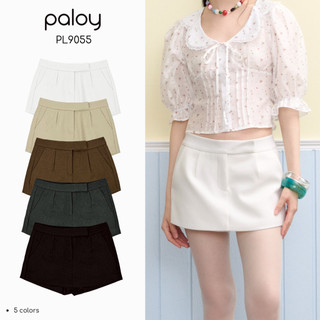 Paloy - PL9055 Kendie Skort กระโปรงกางเกงผ้าขาสั้น มีซับใน