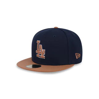 หมวกแก๊ป New Era รุ่น 59Fifty MLB Cooperstown Pack Los Angeles Dodgers 2-Tone Bronze Visor Night Shift Navy 59Fifty Cap