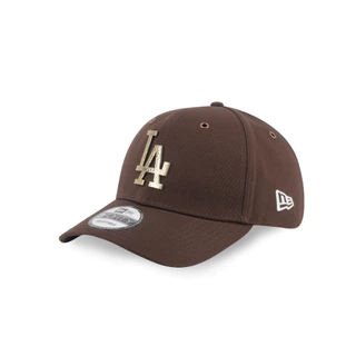 หมวกแก๊ป New Era รุ่น Los Angeles Dodgers Hammered Metal Badge Walnut 9Forty Cap
