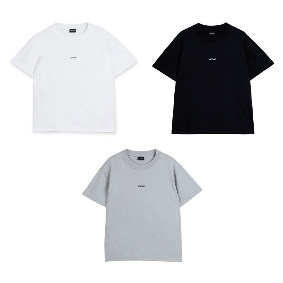 URTHE - เสื้อยืด คอกลม รุ่น SLIM FIT MINI LOGO TEE