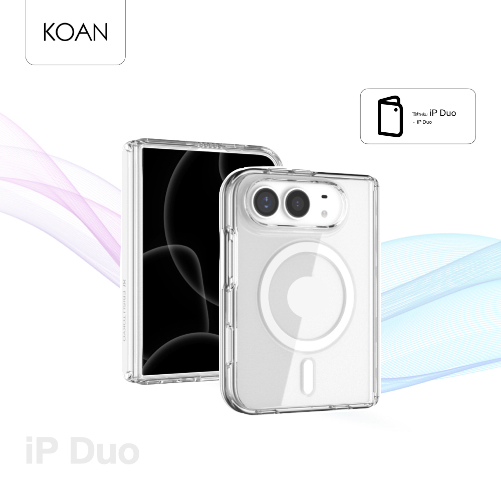POWER SUPPORT เคสกันกระแทก Air Jacket Mag Hybrid ใช้สำหรับ iPhone Duo ...