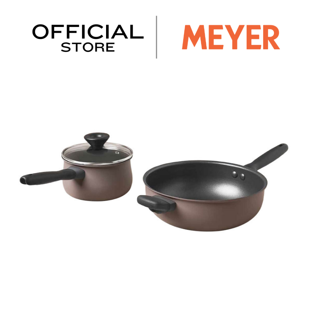 MEYER MODA Cookware Set ชุดเครื่องครัวนอนสติ๊ก 3 ชิ้น พร้อมฝา (11767-T ...