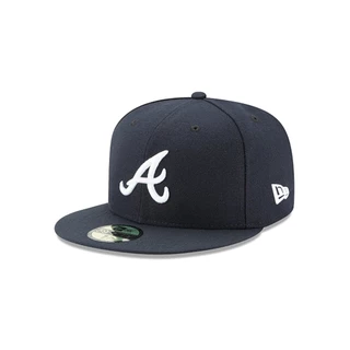 New Era หมวกรุ่น Atlanta Braves Authentic Navy 59Fifty Cap