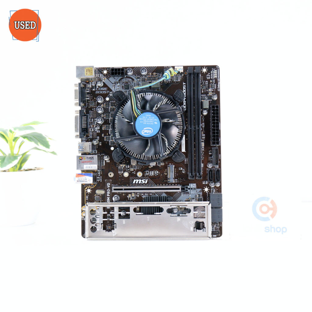 ชุดซีพียูพร้อมเมนบอร์ด CPU: INTEL CORE I5-8400 + MB: MSI B360M PRO