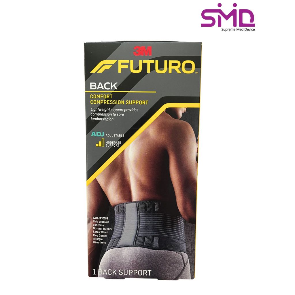 Futuro Back Comfort Compression Support อุปกรณ์พยุงหลัง สีดำ รุ่นปรับ ...