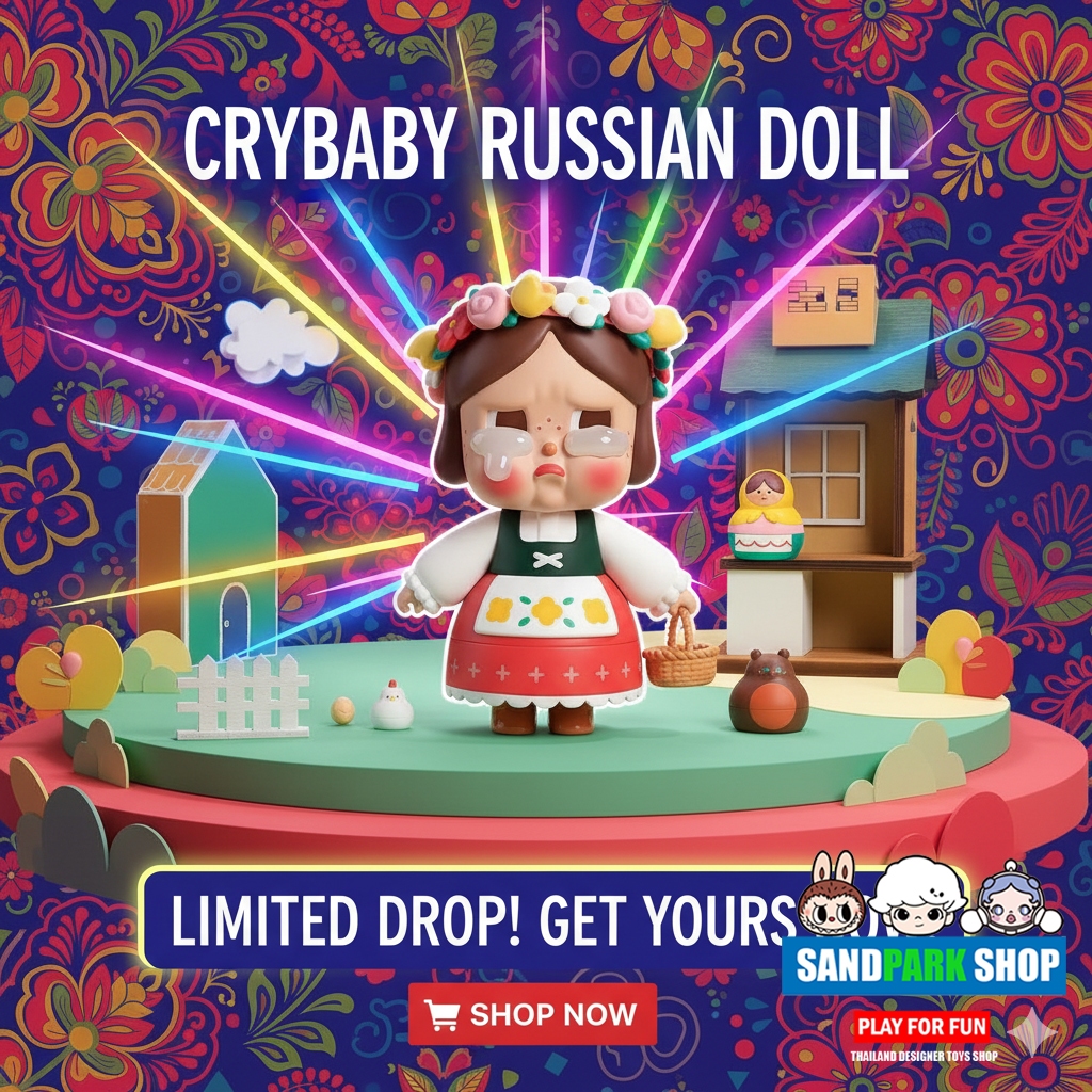 จุ่ม Pop Mart CRYBABY My Russian Doll เลยบน Shopee | ก.พ. 2026