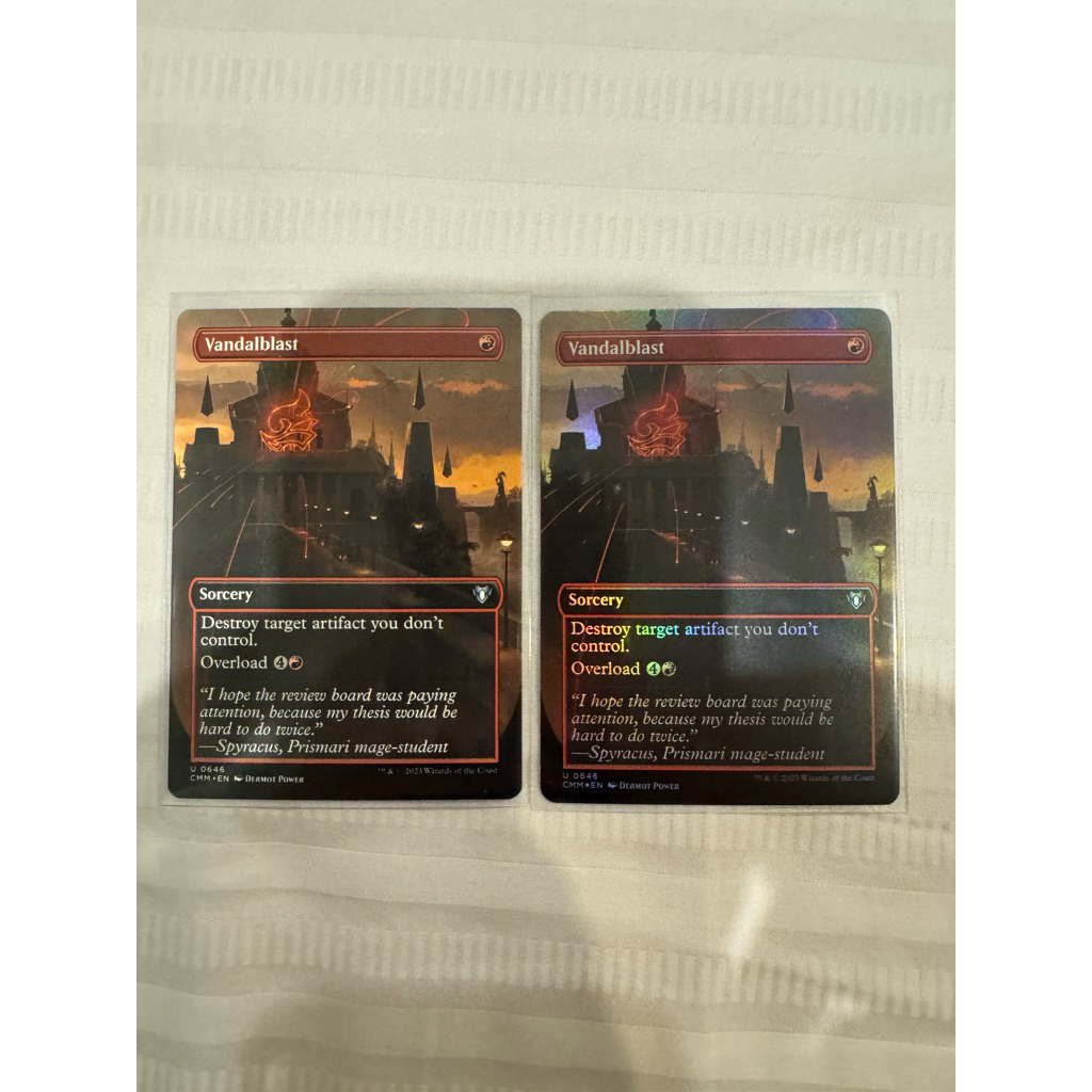 MTG Commander Masters Variants: Vandalblast (Borderless) | Shopee Thailand