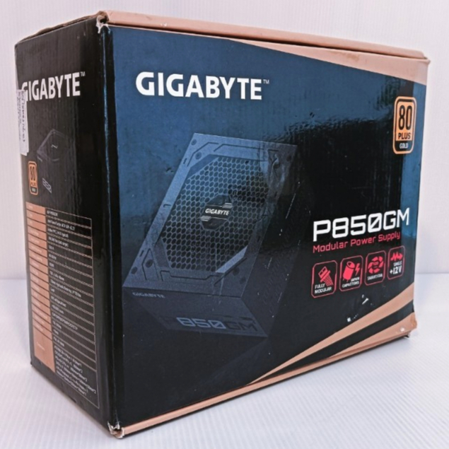 POWER SUPPLY (อุปกรณ์จ่ายไฟ) GIGABYTE P850GM 850W 80 PLUS GOLD BLACK ...
