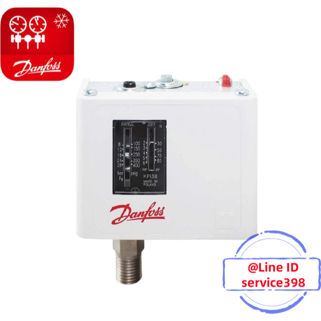KPI38, 8/+28Bar,Pressure Switch Danfoss,060-508166,เพรสเชอร์สวิทช์ ...