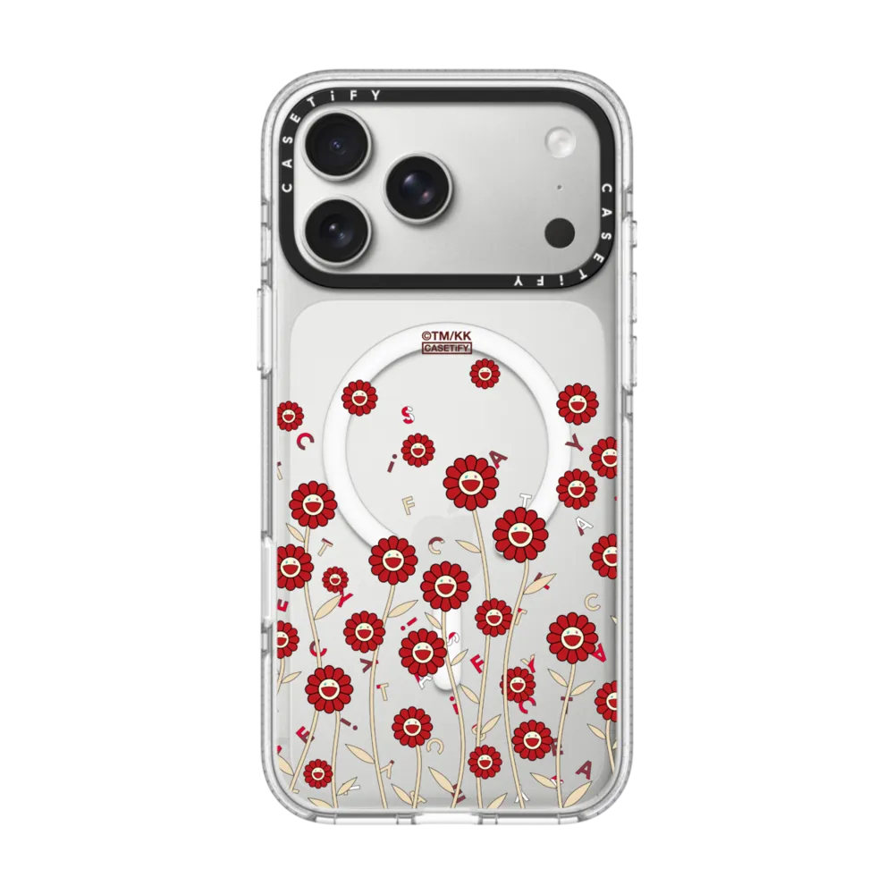 [ส่งด่วน][ใส่ชื่อ] CASETiFY | FLOWERS FIELD (RED) PHONE CASE [MURAKAMI ...