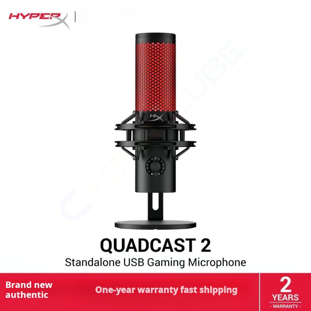HYPERX QUADCAST 2 GAMING MICROPHONE Microphone USB LED Microphone ...