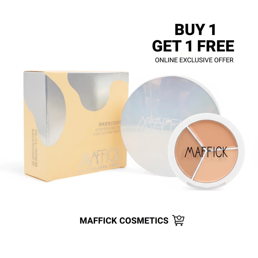 Maffick แป้งโปร่งแสง ฟรี คอนซีลเลอร์ คอนทัวร์ ปกปิดรอยคล้ำใต้ตา 3 สี ...
