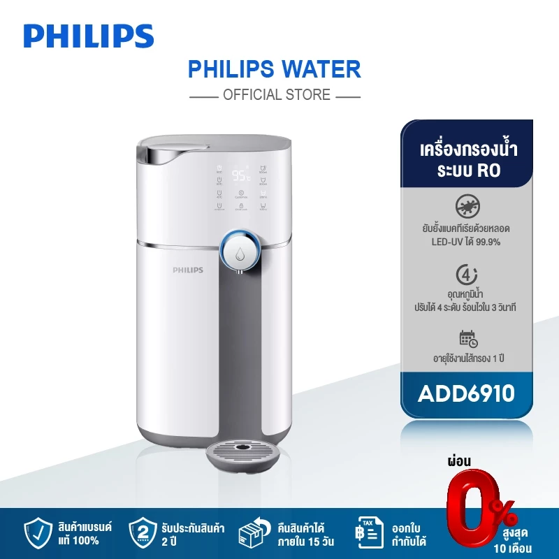 1. Philips water ADD6910 เครื่องกรองน้ำ เครื่องกรองน้ำดื่ม