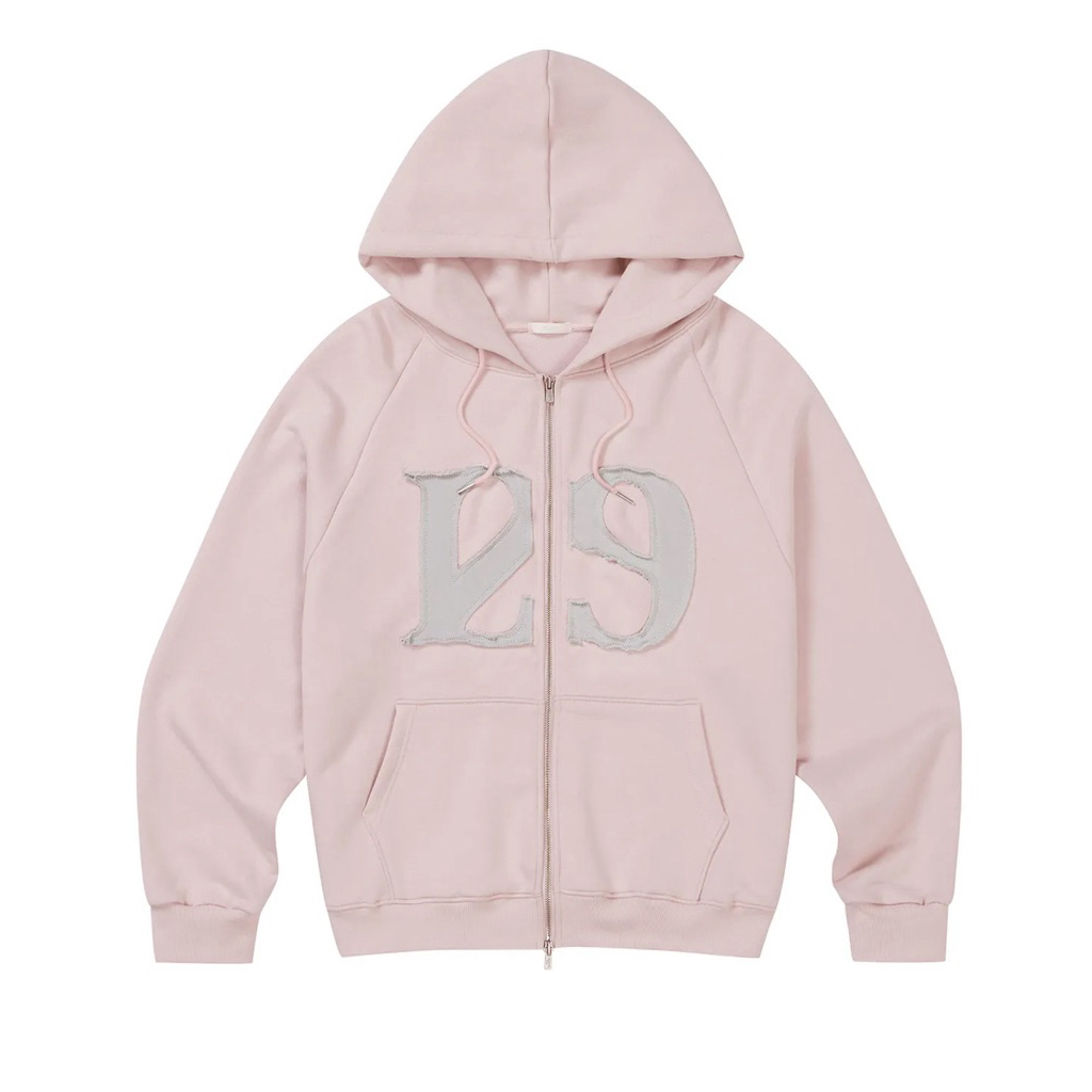 ILLIGO 129 Logo Patch Hoodie Zip Up 🎀🧸 | Shopee Thailand