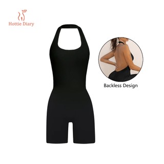 【Hottie Diary】bộ body nữ cổ dây treo lưng trần không đường may dáng slim fit
