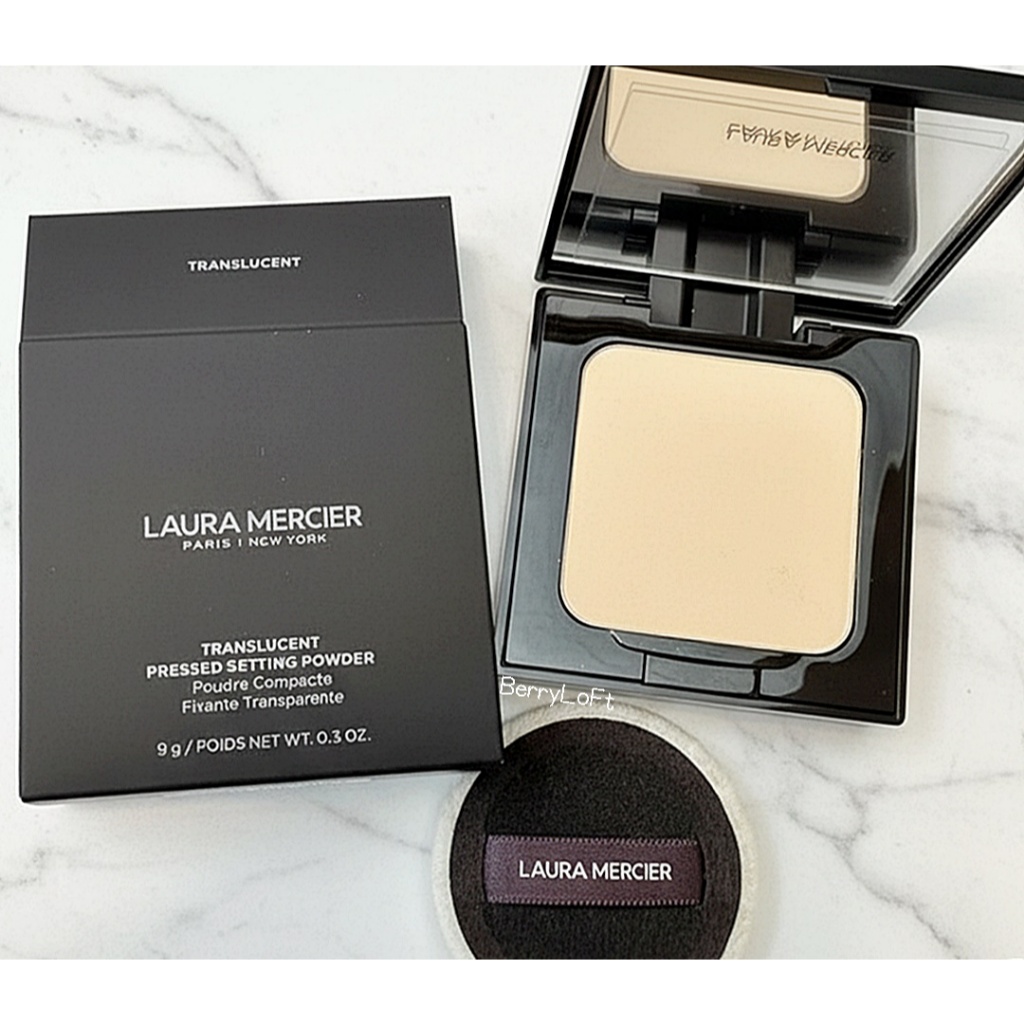 LAURA MERCIER Translucent Pressed Setting Powder 9 g. แป้งอัดแข็งไม่ผสม ...
