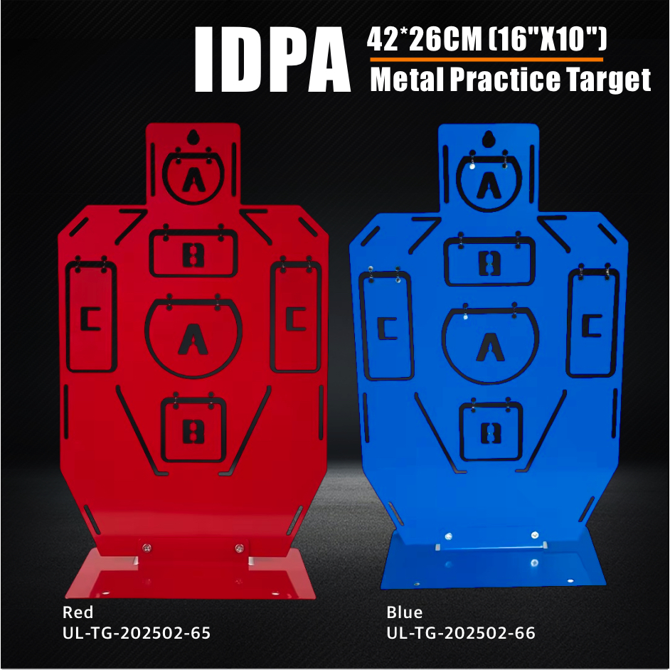IDPA IPSC Metal Parctice Target 42*26CM - สีแดงหรือสีน้ำเงิน | Shopee ...